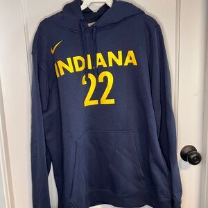 Nike Navy Hoodie with Yellow Indiana 22 Graphic